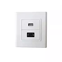Face Plate, Single/Dual Port Wall Mount Network Socket for RJ45 Ethernet, LAN, and Data Cabling Face Plate, Single/Dual Port Wall Mount Network Socket for RJ45 Ethernet, LAN, and Data Cabling