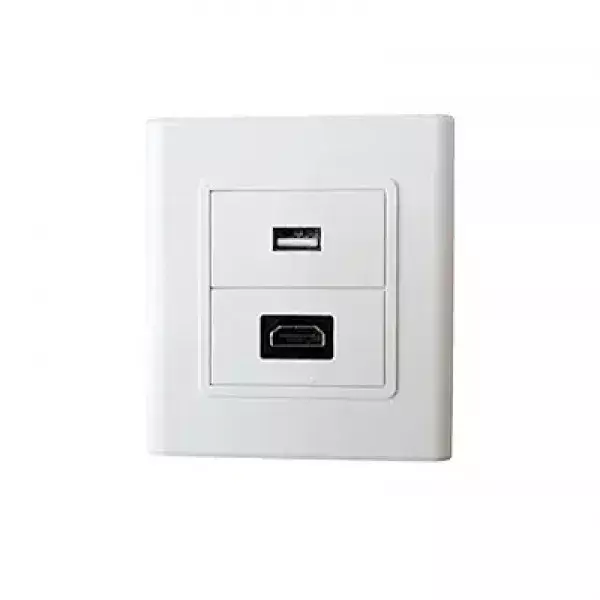 Face Plate, Single/Dual Port Wall Mount Network Socket for RJ45 Ethernet, LAN, and Data Cabling Face Plate, Single/Dual Port Wall Mount Network Socket for RJ45 Ethernet, LAN, and Data Cabling