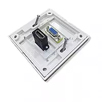 Face Plate, Single/Dual Port Wall Mount Network Socket for RJ45 Ethernet, LAN, and Data Cabling Face Plate, Single/Dual Port Wall Mount Network Socket for RJ45 Ethernet, LAN, and Data Cabling