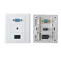 Face Plate, Single/Dual Port Wall Mount Network Socket for RJ45 Ethernet, LAN, and Data Cabling Face Plate, Single/Dual Port Wall Mount Network Socket for RJ45 Ethernet, LAN, and Data Cabling