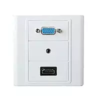 Face Plate, Single/Dual Port Wall Mount Network Socket for RJ45 Ethernet, LAN, and Data Cabling Face Plate, Single/Dual Port Wall Mount Network Socket for RJ45 Ethernet, LAN, and Data Cabling