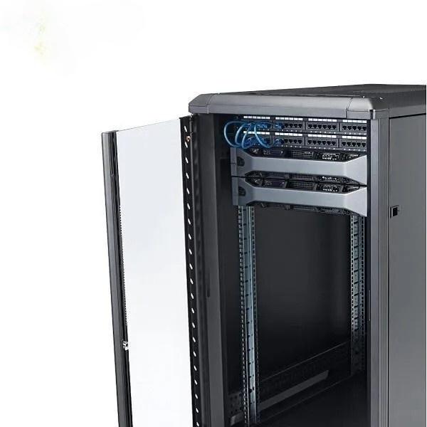 CCTV DVR /NVR/Server/Network Rack with 3 Power Sockets & Transparent Glass Door