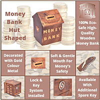 Money Bank 5*5*4 Inch HUT Money Bank 5*5*4 Inch HUT