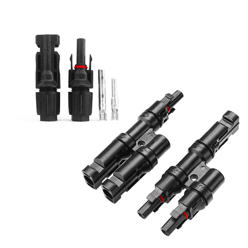 MC4 Branch 2 in 1 T2 Connector with Solar MC4 Connector (1+1 Pair)