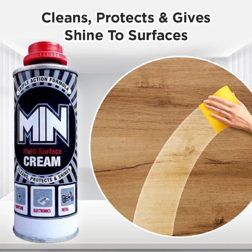MIN Multi Surface Cream  | Multipurpose Cleaning Cream for Stubborn Stains | Ideal for Kitchen, Bathroom, and More | Easy & Effective Cleaning Solution (100g)