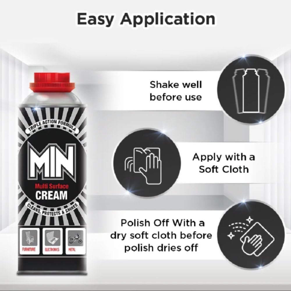 MIN Multi Surface Cream  | Multipurpose Cleaning Cream for Stubborn Stains | Ideal for Kitchen, Bathroom, and More | Easy & Effective Cleaning Solution (100g)