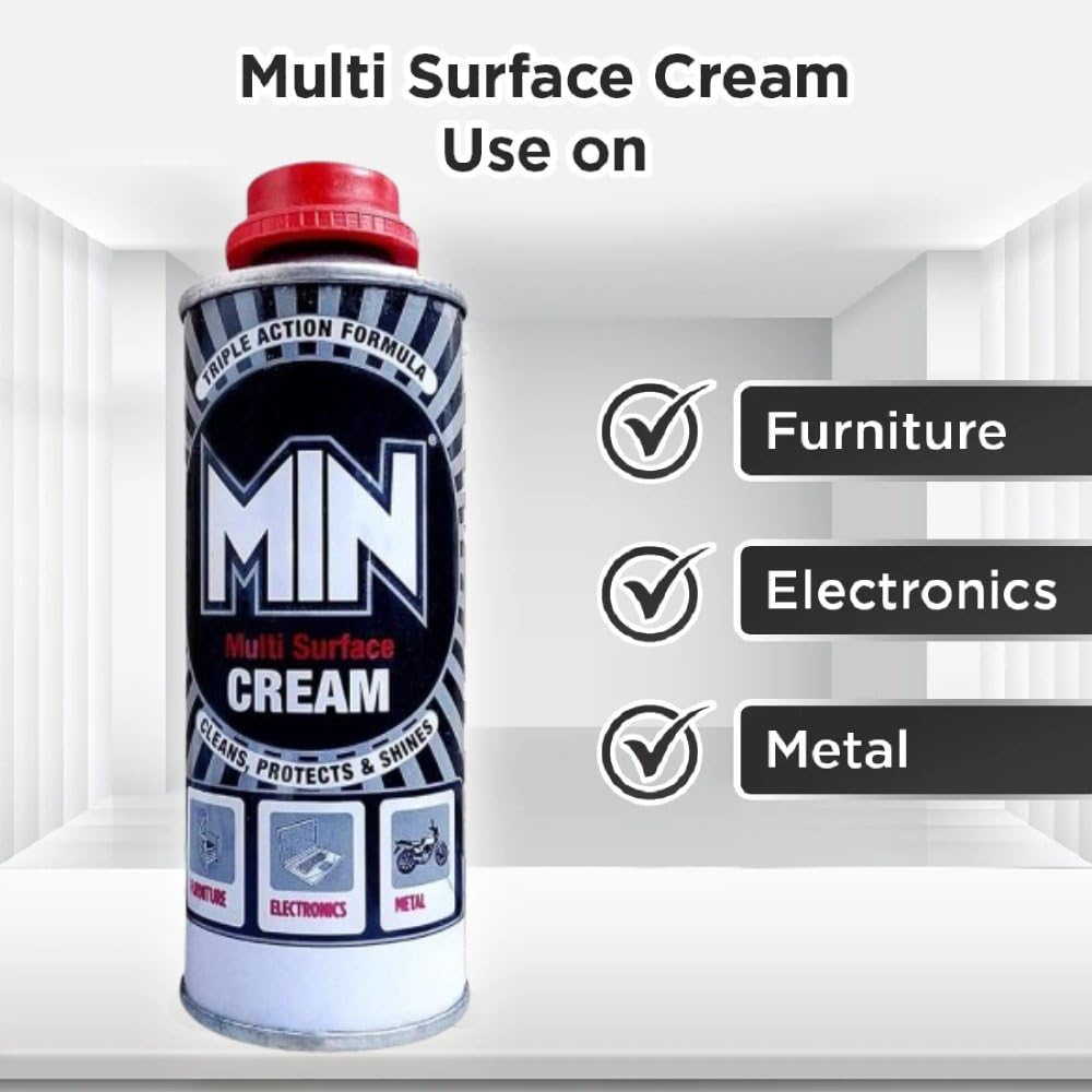 MIN Multi Surface Cream  | Multipurpose Cleaning Cream for Stubborn Stains | Ideal for Kitchen, Bathroom, and More | Easy & Effective Cleaning Solution (100g)