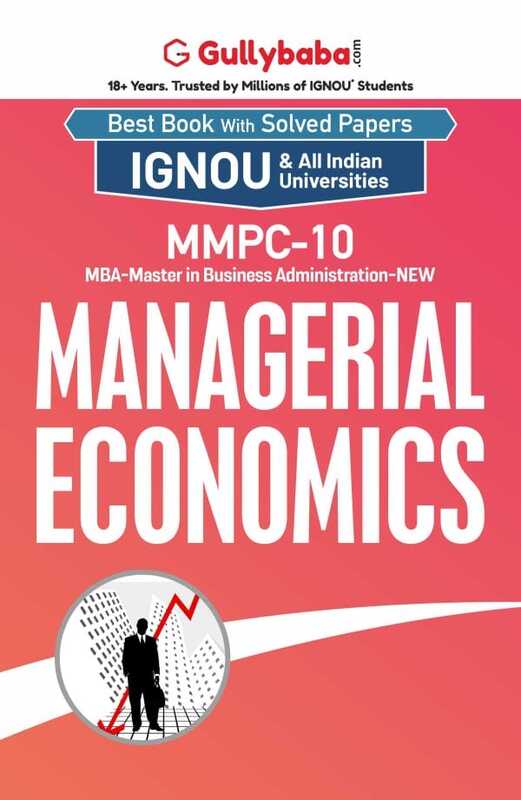 IGNOU MMPC-10 - Managerial Economics , Latest Help Book Edition