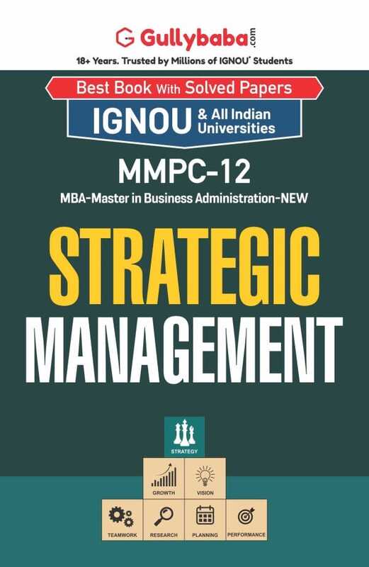 IGNOU MMPC-12 - Strategic Management, Latest Help Book Edition