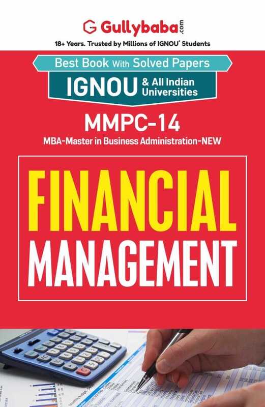 IGNOU MMPC-14 - Financial Management , Latest Help Book Edition