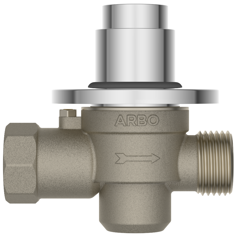 Round Forged Brass Metropole Flush Valve