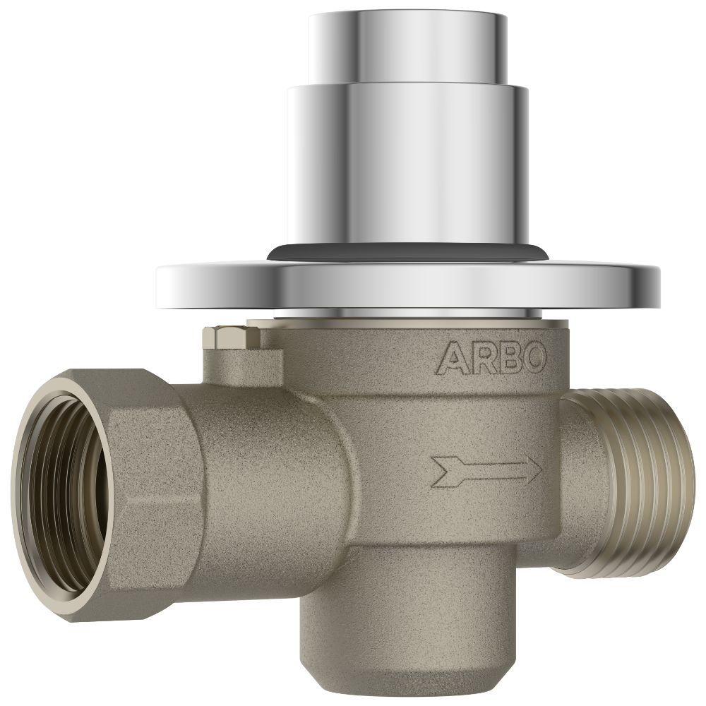 Round Forged Brass Metropole Flush Valve