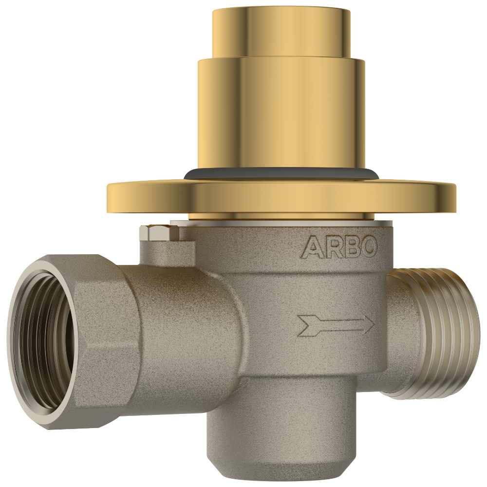 Round Forged Brass Metropole Flush Valve