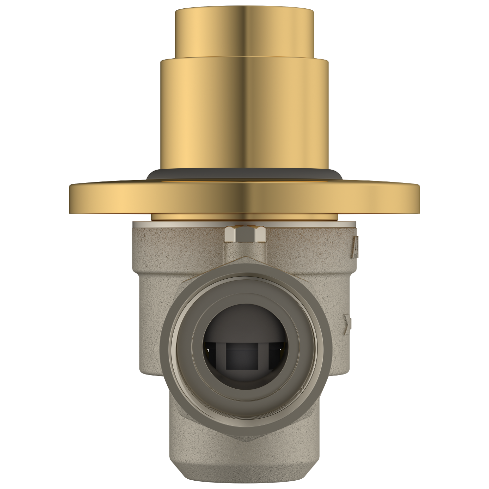Round Forged Brass Metropole Flush Valve