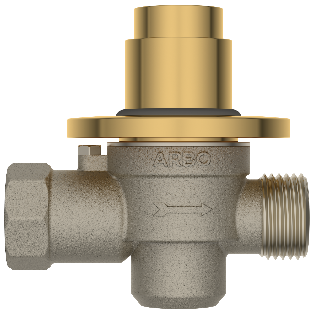 Round Forged Brass Metropole Flush Valve