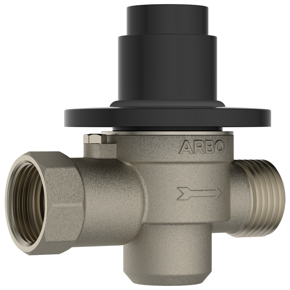 Round Forged Brass Metropole Flush Valve