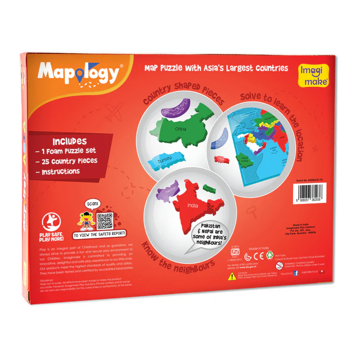 Asia Map Puzzle Asia Map Puzzle