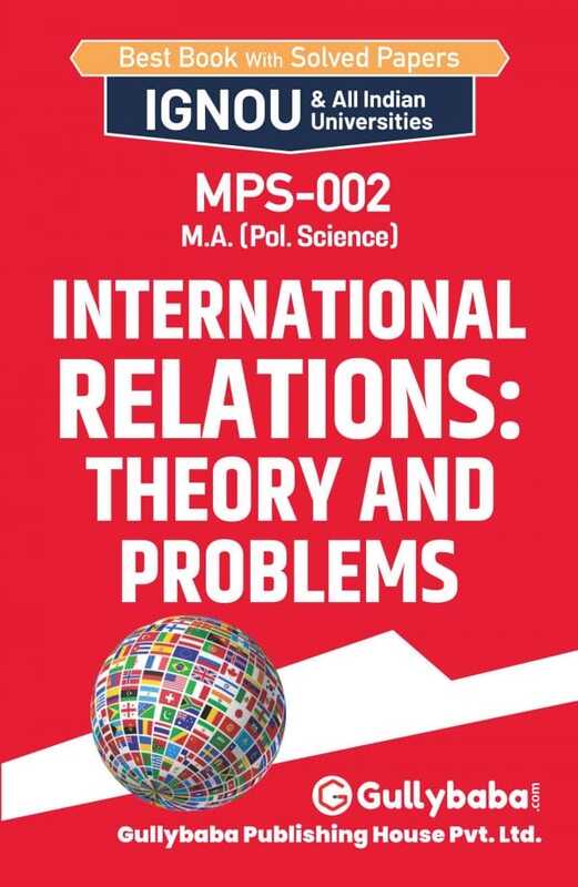 IGNOU MPS-02 - International Relations: Theory and Problems, Latest Help Book Edition