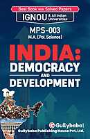 IGNOU MPS-03 - India: Democracy and Development, Latest Help Book Edition