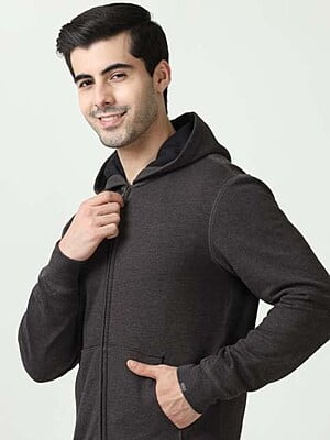 Marks & Spencer Hoodie Jacket (Charcoal Grey)