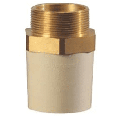 MTA (Brass), 25*15mm, 1*1/2(Inch), Life Line C-PVC Hot and Cold Water System 