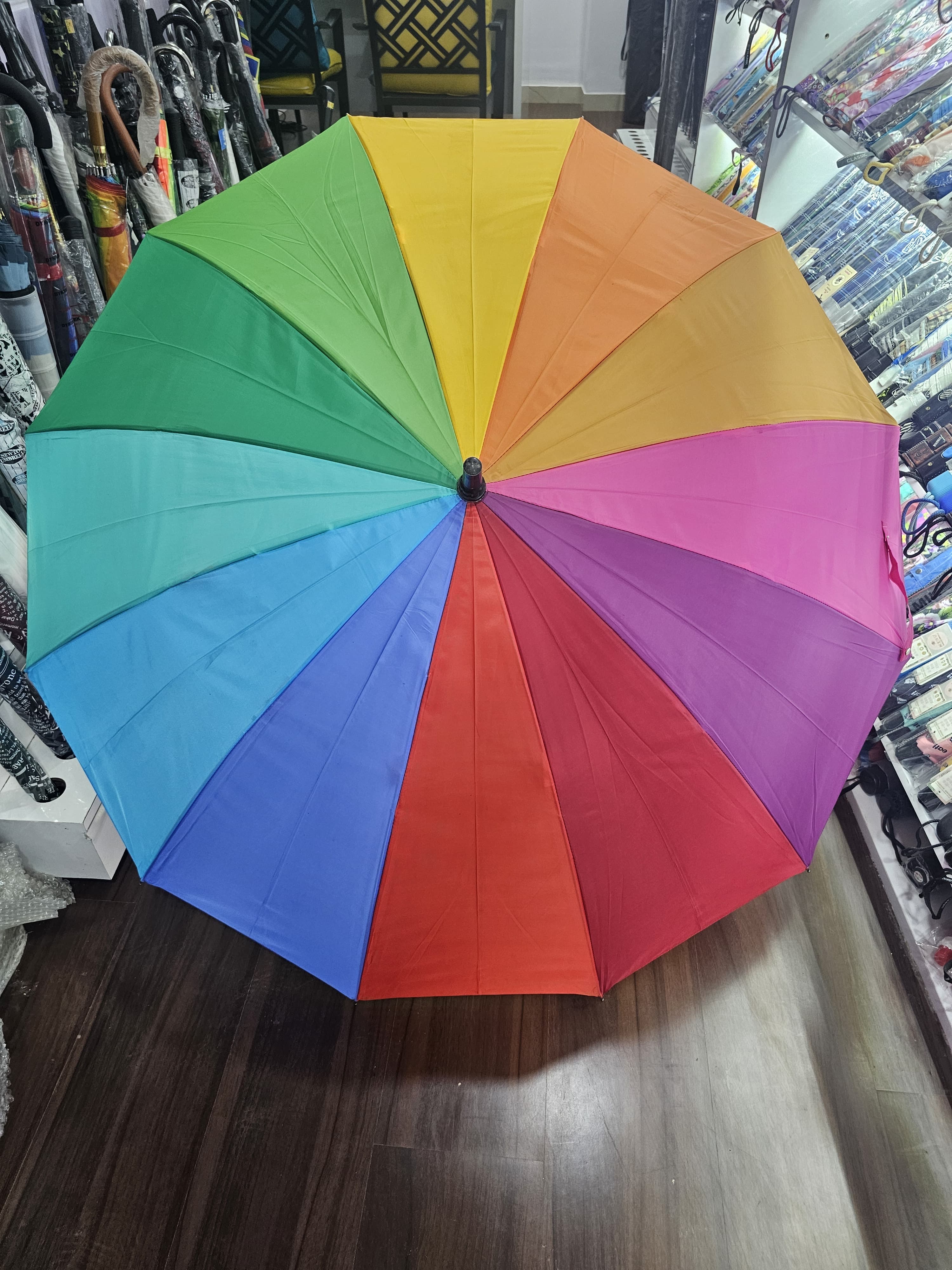 30inch Zed Multi Rainbow Umbrella | (Pack of 6pcs) | INR 280/piece