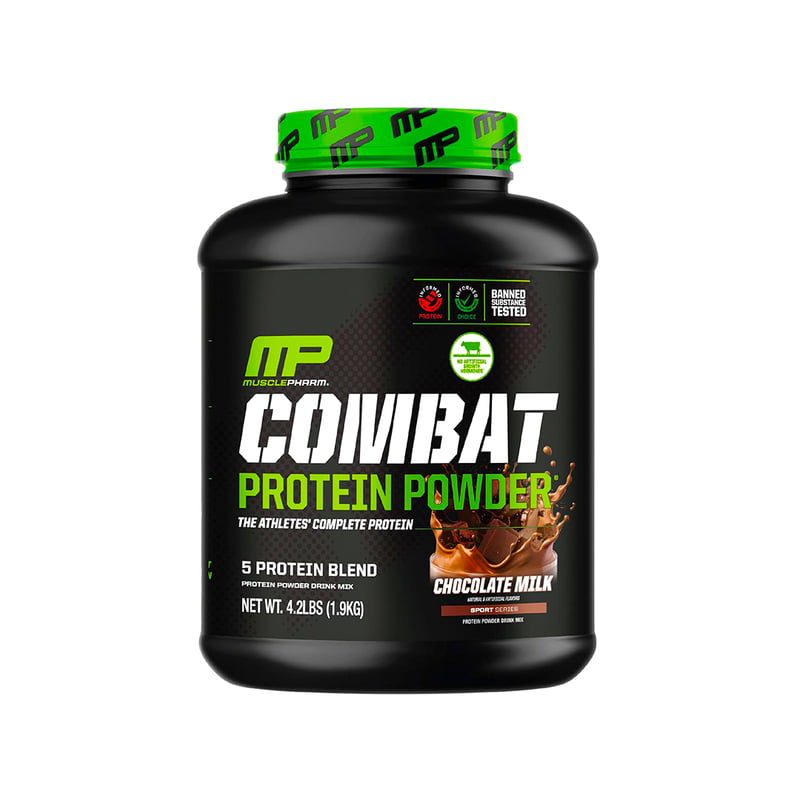 MusclePharm Combat Protein Powder, Chocolate Milk Flavor 6.2lbs MusclePharm Combat Protein Powder, Chocolate Milk Flavor 6.2lbs