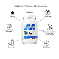 MuscleTech Platinum 100% Whey Isolate 907gms 2lbs MuscleTech Platinum 100% Whey Isolate 907gms 2lbs