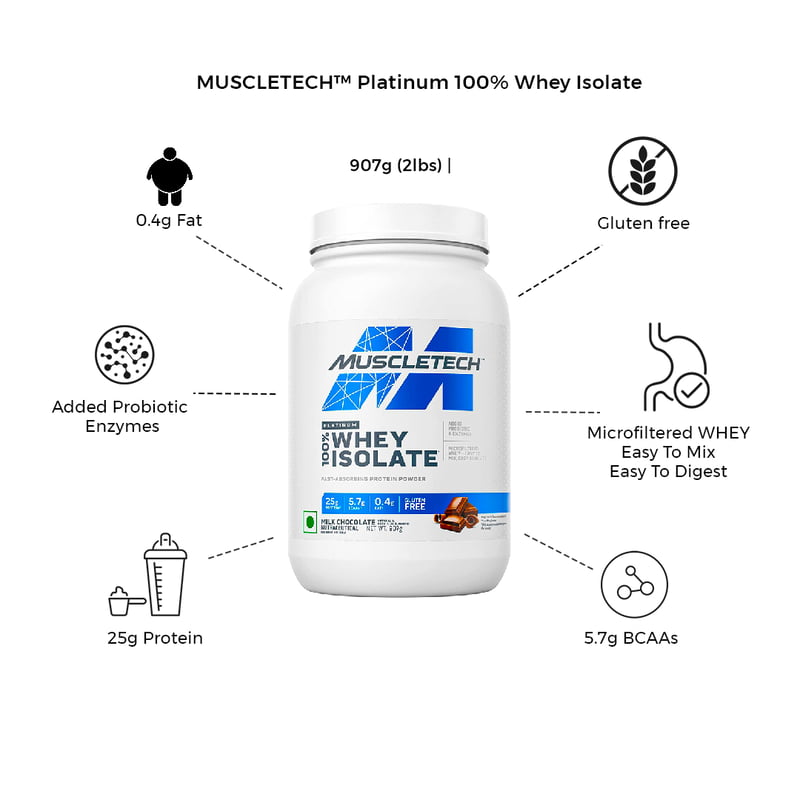 MuscleTech Platinum 100% Whey Isolate 907gms 2lbs MuscleTech Platinum 100% Whey Isolate 907gms 2lbs