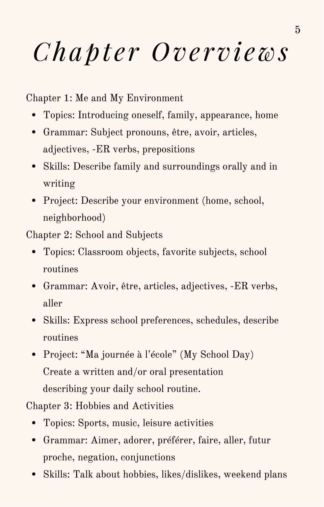 Grammaire et Vocabulaire Vivants Grammaire et Vocabulaire Vivants