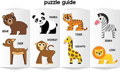 Magnetic Puzzle - Jungle Animals Magnetic Puzzle - Jungle Animals