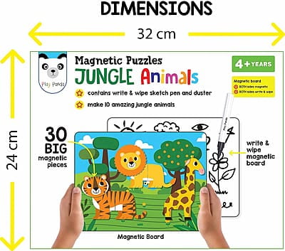 Magnetic Puzzle - Jungle Animals Magnetic Puzzle - Jungle Animals