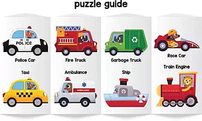 Magnetic Puzzles - Vehicles Magnetic Puzzles - Vehicles