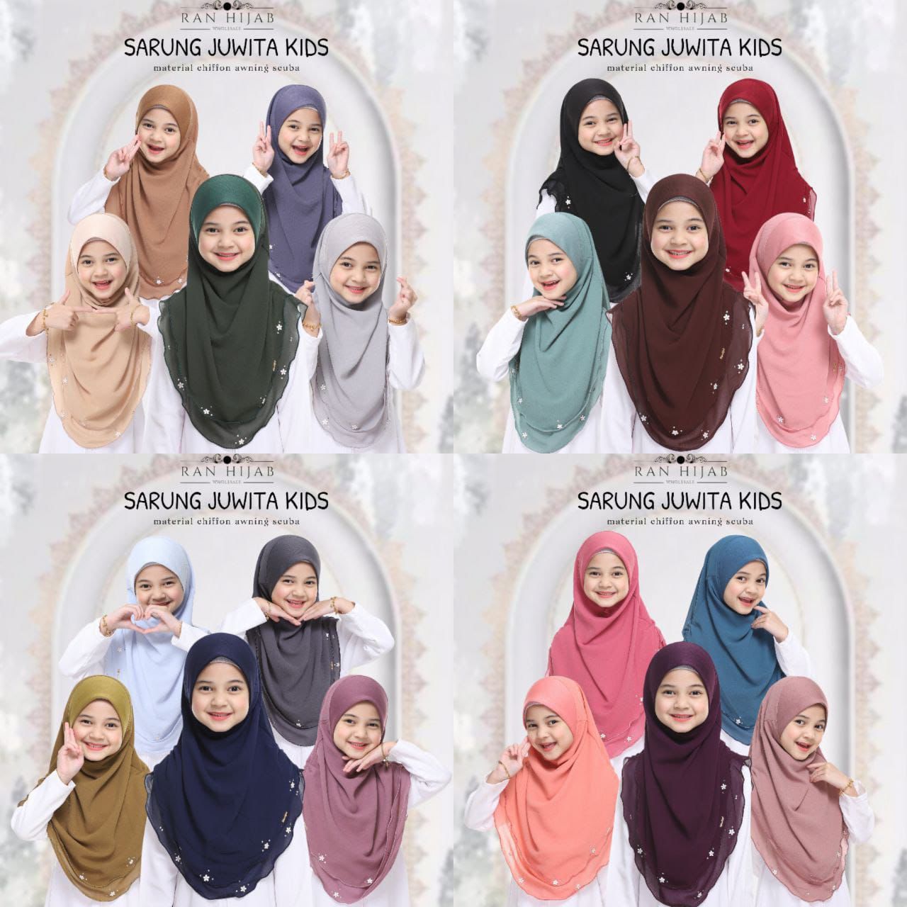 Malaysian Kids 2 layer Chiffon Instant Makhana