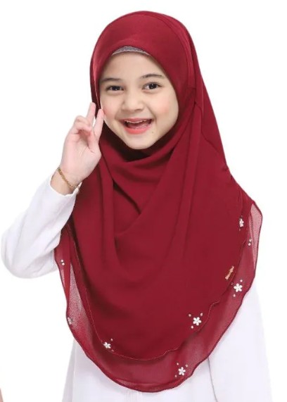 Malaysian Kids 2 layer Chiffon Instant Makhana