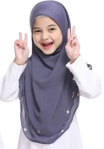 Malaysian Kids 2 layer Chiffon Instant Makhana