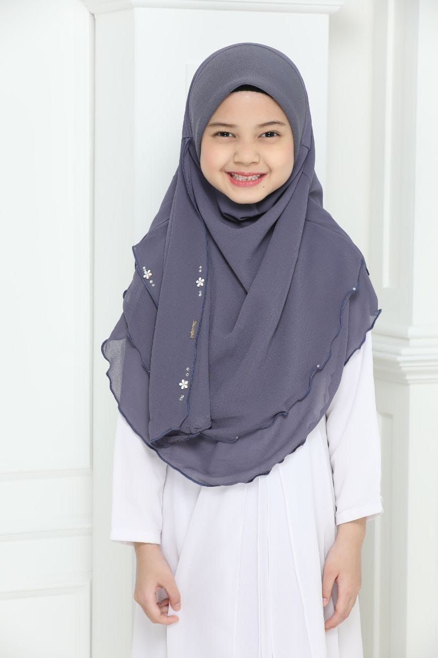 Malaysian Kids 2 layer Chiffon Instant Makhana