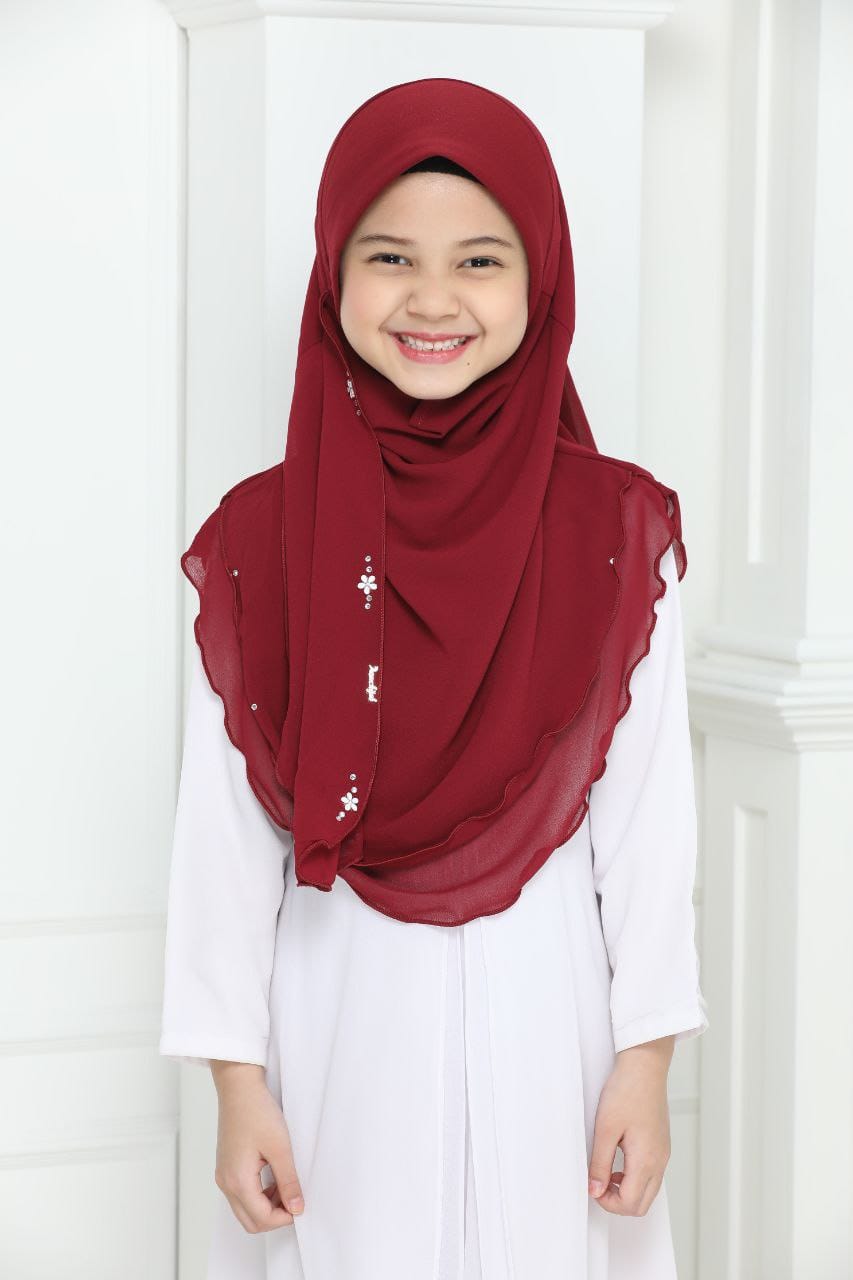 Malaysian Kids 2 layer Chiffon Instant Makhana