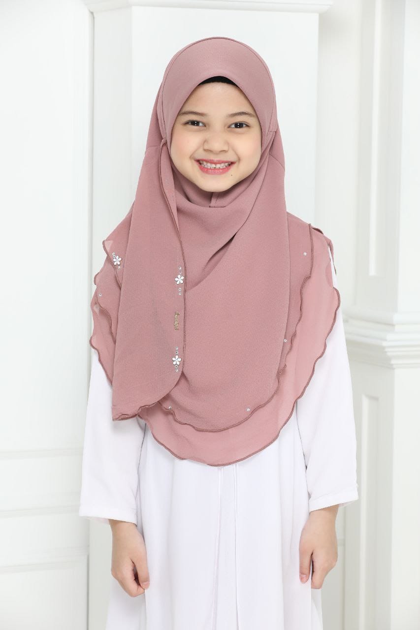 Malaysian Kids 2 layer Chiffon Instant Makhana