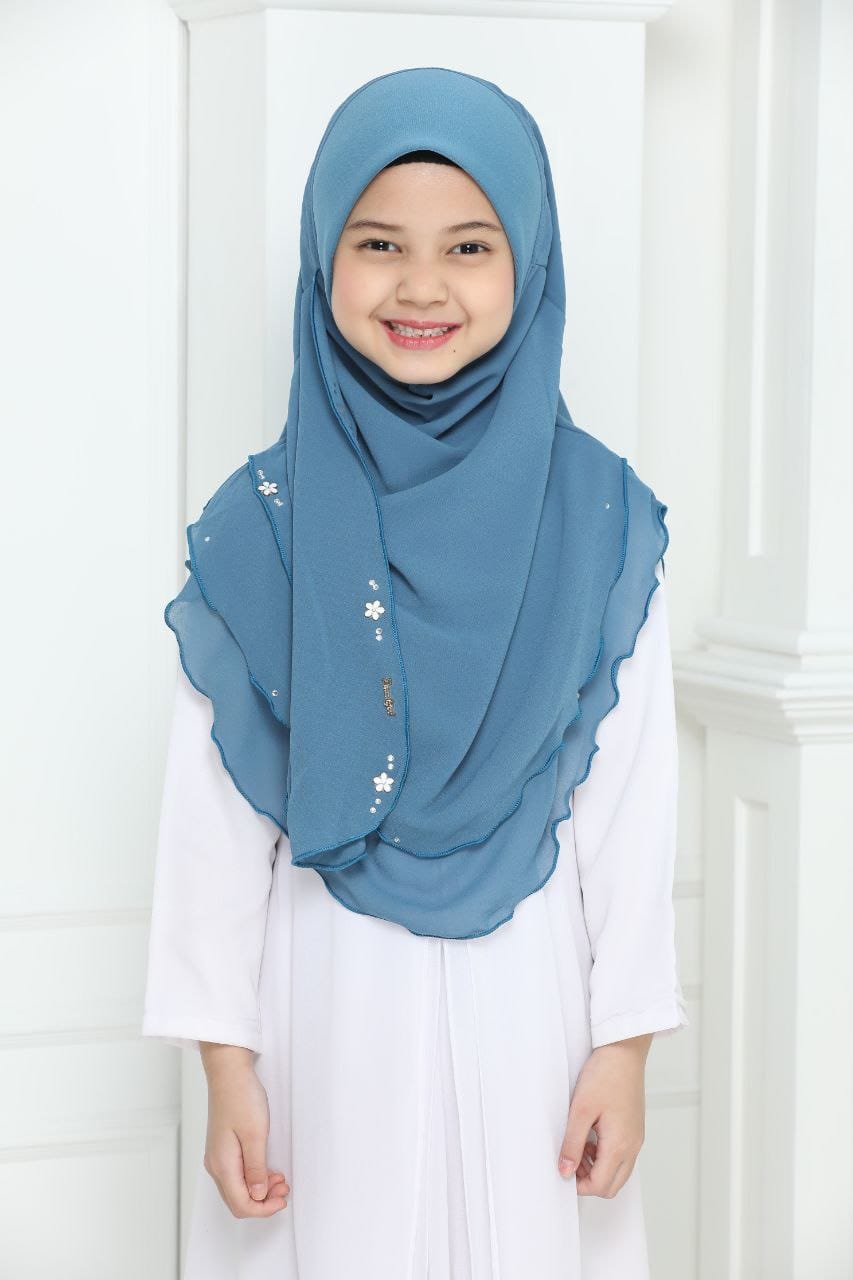 Malaysian Kids 2 layer Chiffon Instant Makhana