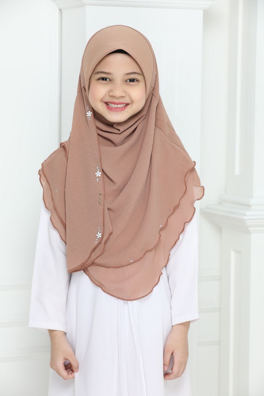 Malaysian Kids 2 layer Chiffon Instant Makhana