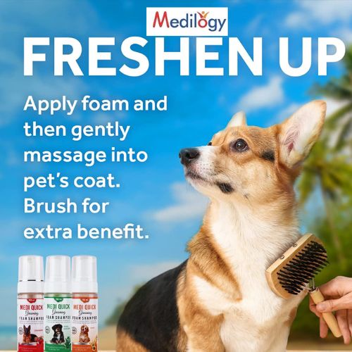 Medi Quick Grooming Foam Shampoo โ Peach Formula for Instant Clean and Care Medi Quick Grooming Foam Shampoo โ Peach Formula for Instant Clean and Care