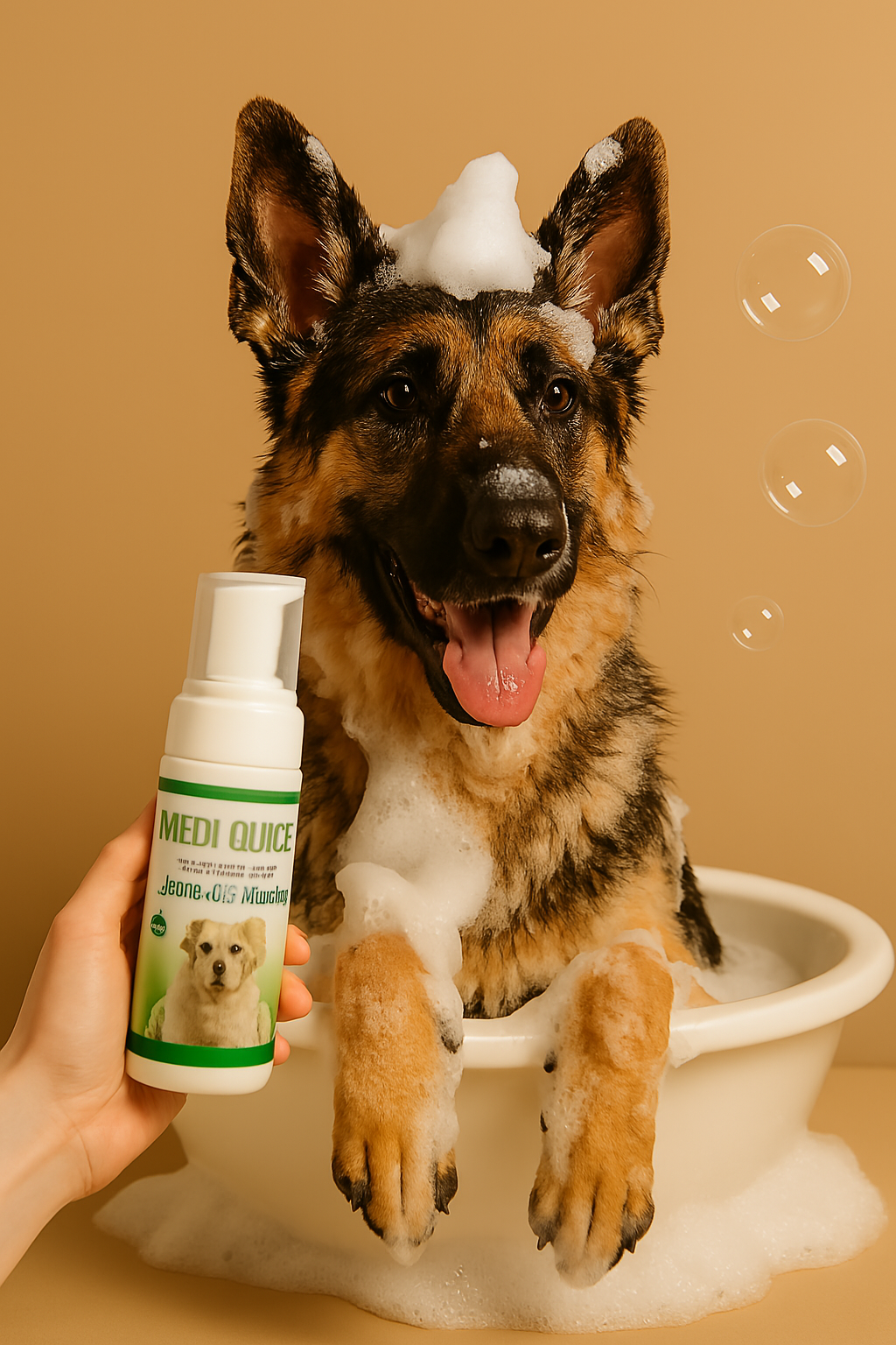 Medi Quick Grooming Foam Shampoo โ Neem & Aloe Vera Formula for Instant Clean and Care Medi Quick Grooming Foam Shampoo โ Neem & Aloe Vera Formula for Instant Clean and Care