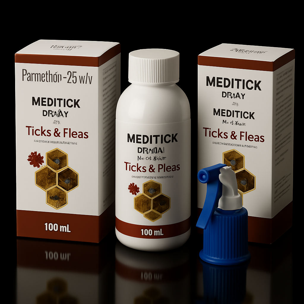 MediTick Spray โ Liquid Permethrin 2% Solution for Effective Tick and Flea Control MediTick Spray โ Liquid Permethrin 2% Solution for Effective Tick and Flea Control