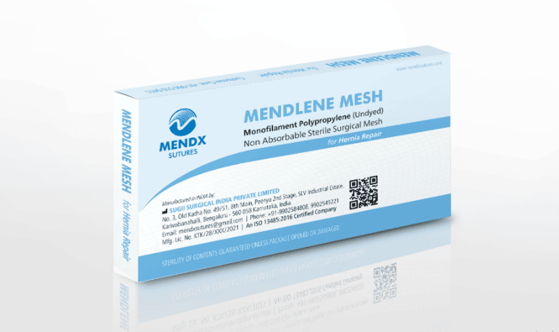 MENDLENE MESH-Monofilament Polypropylene Hernia Mesh