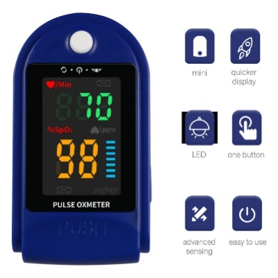 Mini Fingertip Oximeter | SpO2, Heart Rate & PI Monitor with Auto Graph Display | FSA/HSA Eligible Mini Fingertip Oximeter | SpO2, Heart Rate & PI Monitor with Auto Graph Display | FSA/HSA Eligible