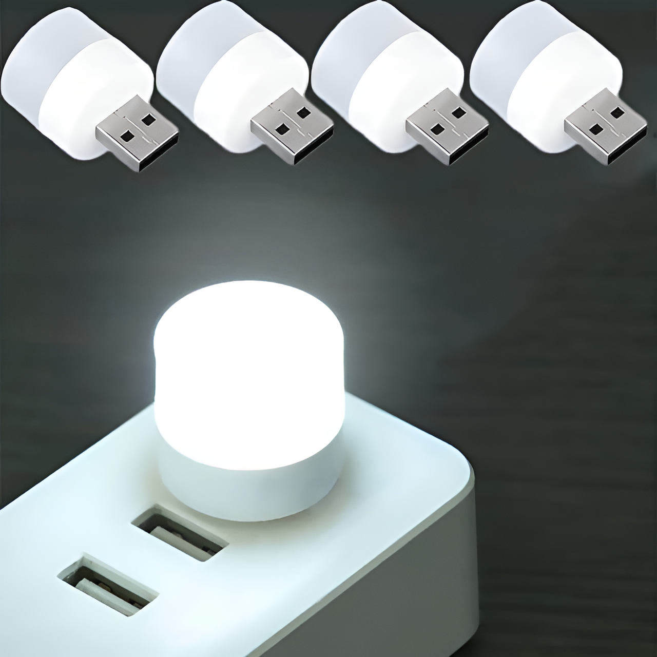 Mini USB LED Light Flexible & Portable USB Ambient Night Light Bulb for Bedroom, Bathroom, Kitchen & Car (White) Mini USB LED Light Flexible & Portable USB Ambient Night Light Bulb for Bedroom, Bathroom, Kitchen & Car (White)