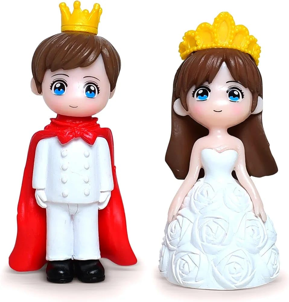Miniature Couple Standing King Queen Toy Miniature Couple Standing King Queen Toy