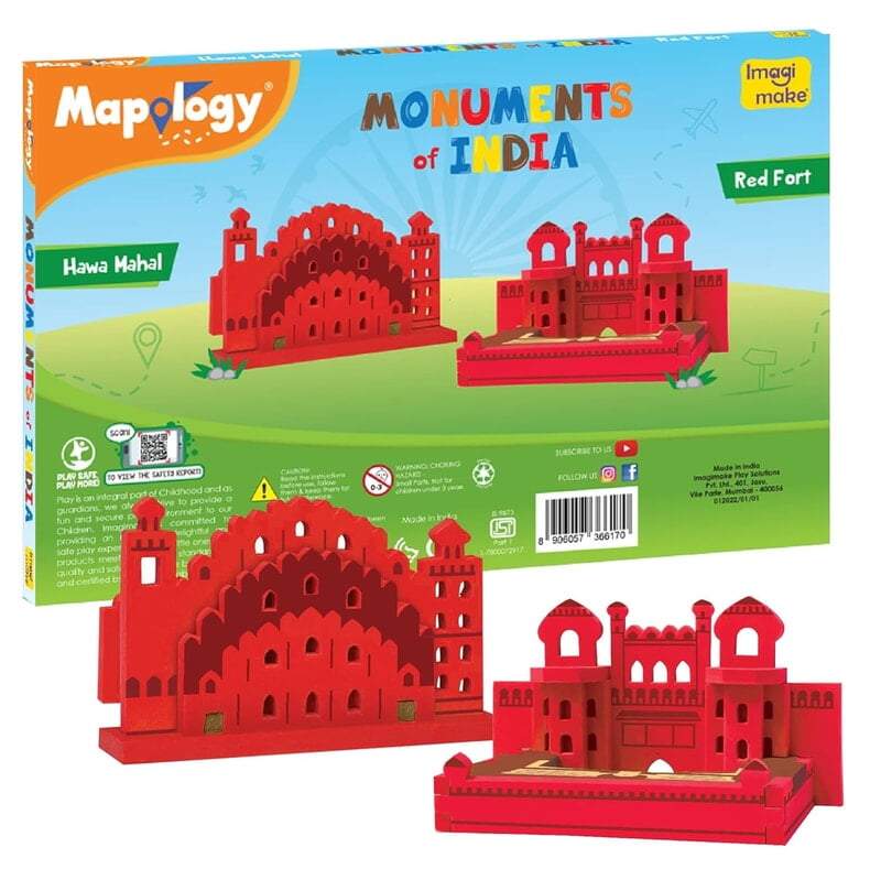 Monuments Pack of 2 Red fort & Hawa Maha Monuments Pack of 2 Red fort & Hawa Maha