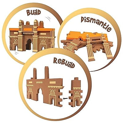Monuments Pack of 2 Sanchi Stupa & India
